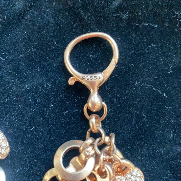 Fossil Rose Gold Charm Bracelet - Picture 8 of 8